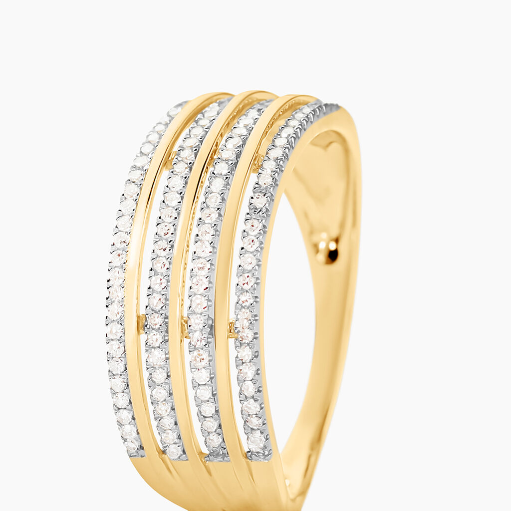 Bague Rayanna Or Jaune Diamant - Bagues avec pierre Femme | Histoire d&rsquo;Or