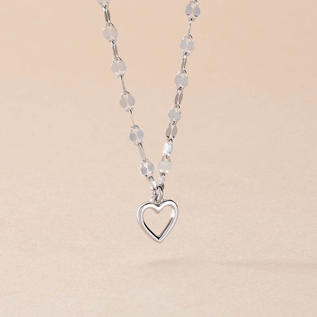 Collier Argent Blanc Hariane - Colliers fantaisie Femme | Histoire d’Or