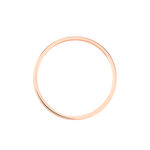 Alliance Effet Perle Ruban Plat Or Rose - Alliances Unisex | Histoire d&rsquo;Or