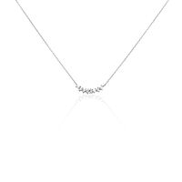 Collier Adonia Argent Blanc Oxyde De Zirconium