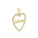 Pendentif Or Jaune Derry Oxyde De Zirconium - Pendentifs Coeur Femme | Histoire d’Or