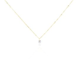 Collier Or Jaune Emilee Oxyde De Zirconium - Colliers Enfant | Histoire d’Or