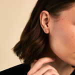 Boucles D'Oreilles Puces Amilla Or Jaune Oxyde De Zirconium - Clous d'oreilles Femme | Histoire d&rsquo;Or