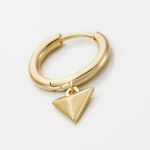 Cr&eacute;ole Unitaire Basilio Plaqu&eacute; Or Dor&eacute; - Piercings d'oreilles Homme | Histoire d&rsquo;Or