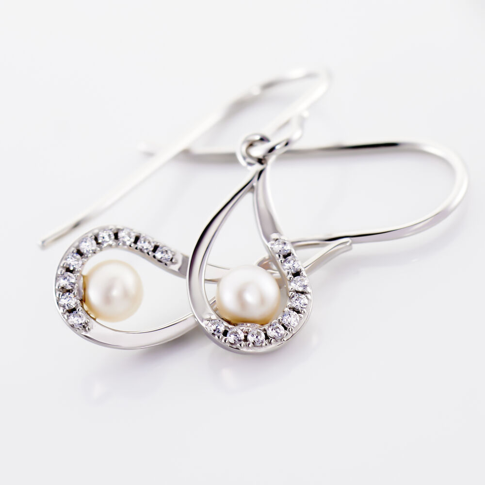 Boucles D'Oreille Perles - Occasion (État à Vérifier)