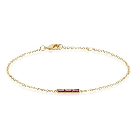 Bracelet Plaqué Or Linnert Spinelles - Bracelets Femme | Histoire d’Or