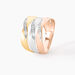 Bague Exauce Or Tricolore Diamant - Bagues avec pierre Femme | Histoire d’Or