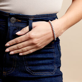 Bracelet Ciska Argent Blanc - Bracelets fantaisie Femme | Histoire d’Or