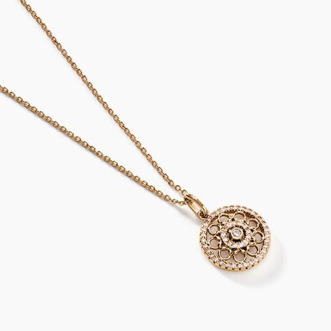 Collier Danya Plaqué Or Doré Oxyde De Zirconium - Colliers Femme | Histoire d’Or