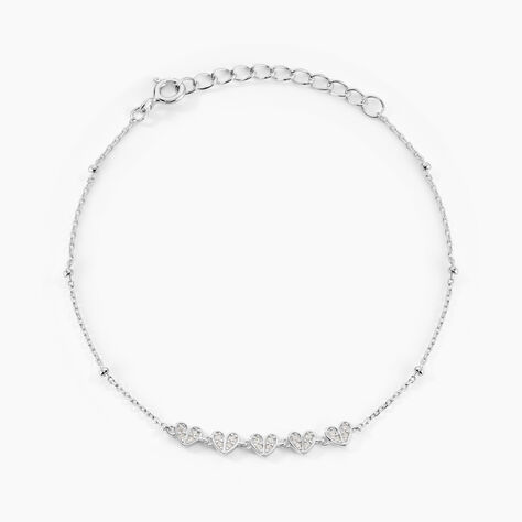 Bracelet Declaration Argent Blanc Oxyde De Zirconium - Bracelets Femme | Histoire d’Or