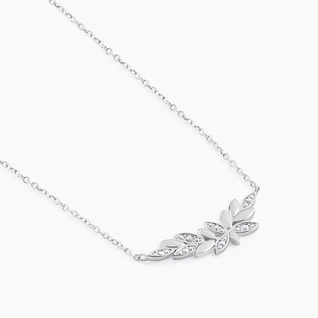 Collier Cesarine Argent Blanc Oxyde De Zirconium - Colliers fantaisie Femme | Histoire d’Or