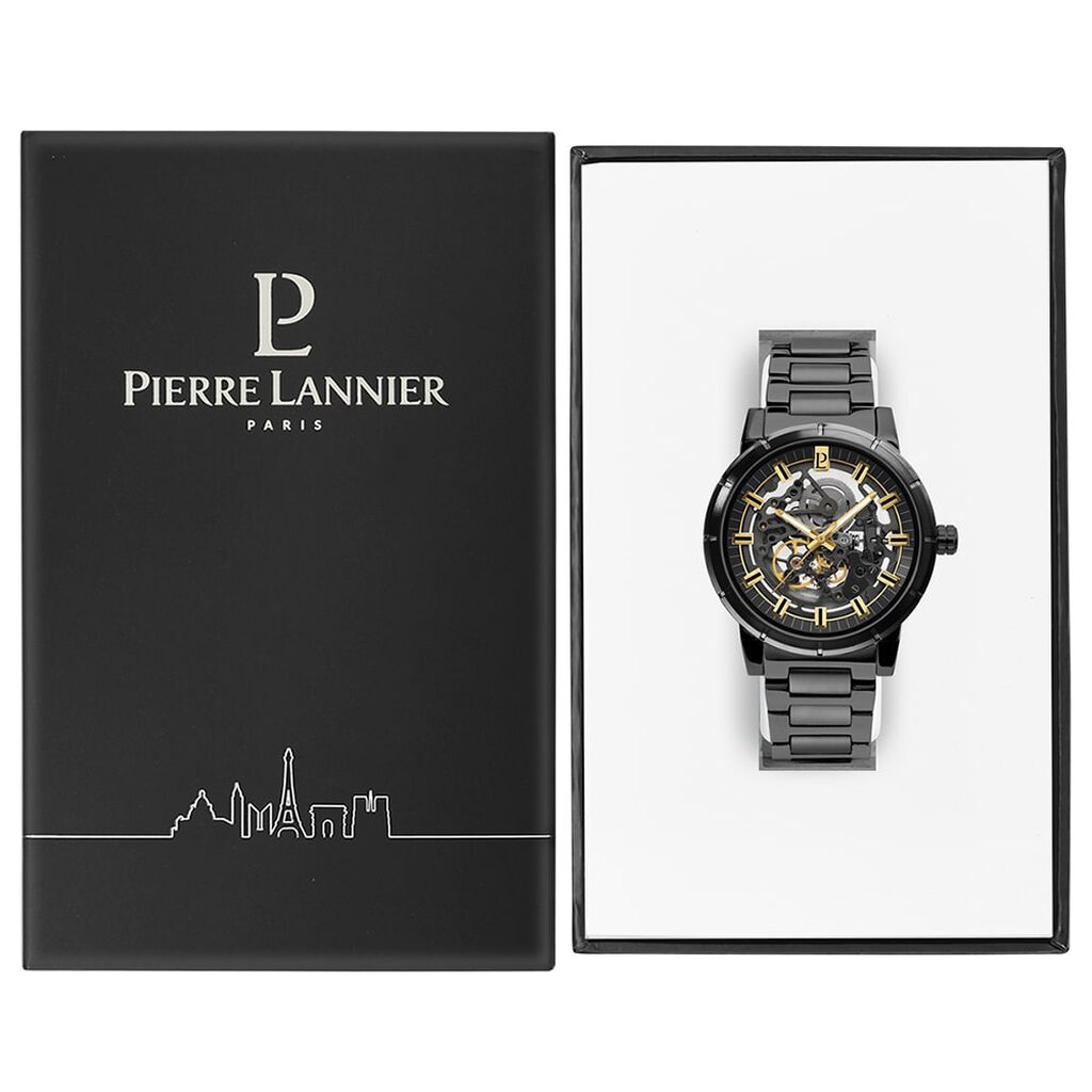 Montre Pierre Lannier Collection Automatique Noir - Montres Homme | Histoire d’Or