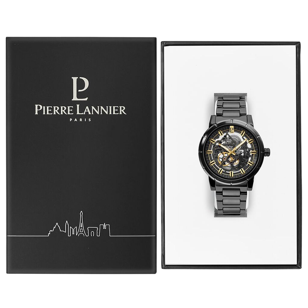 Montre Pierre Lannier Collection Automatic Noir - Montres Homme | Histoire d’Or