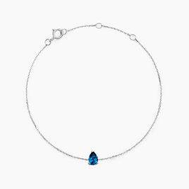 Bracelet Or Blanc Maveline Topaze - Bracelets Femme | Histoire d’Or