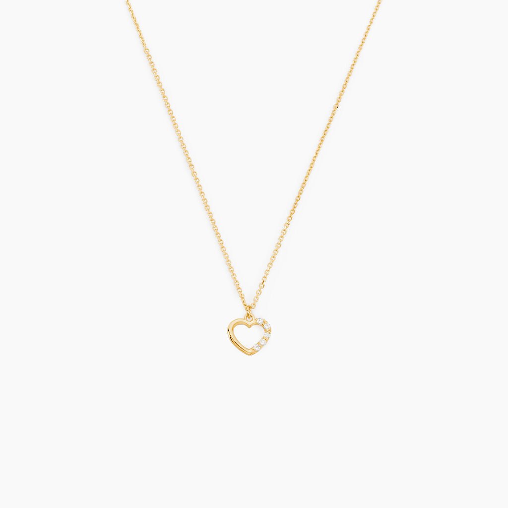 Collier Or Jaune Vehanouche Oxydes De Zirconium - Colliers Enfant | Histoire d&rsquo;Or