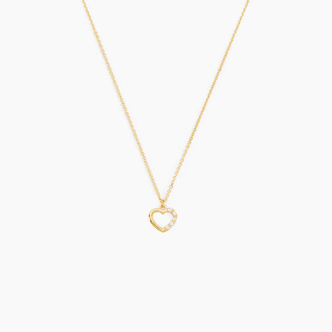 Collier Or Jaune Vehanouche Oxydes De Zirconium - Colliers Enfant | Histoire d&rsquo;Or