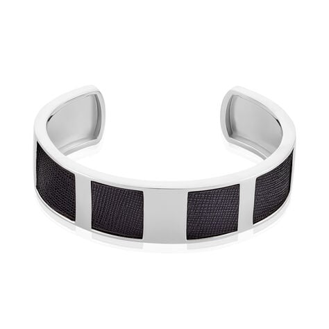 Bracelet Jonc Milo Argent Blanc - Bracelets joncs Homme | Histoire d’Or