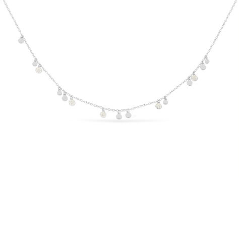 Collier Fares Argent Blanc Oxyde De Zirconium - Colliers fantaisie Femme | Histoire d’Or