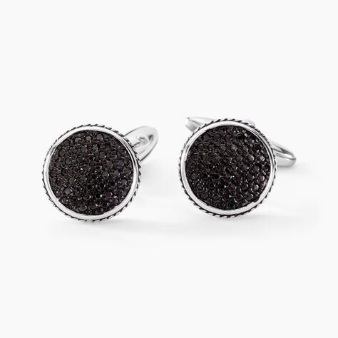 Boutons De Manchettes Bellagio Acier Bicolore - Boutons de manchette Homme | Histoire d’Or