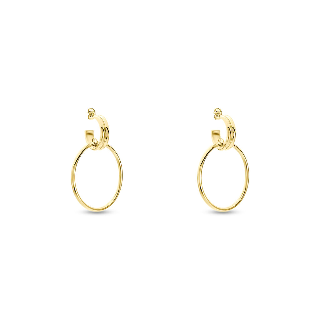 Boucles D'oreilles Pendantes Juhani Acier Jaune - Boucles d'oreilles fantaisie Femme | Histoire d’Or