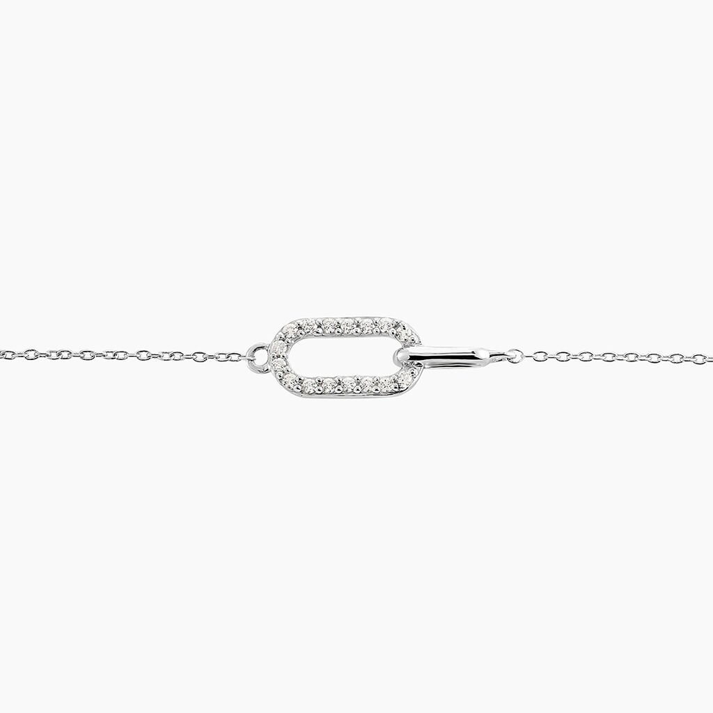 Bracelet Tracee Argent Blanc Oxyde De Zirconium - Bracelets Femme | Histoire d&rsquo;Or