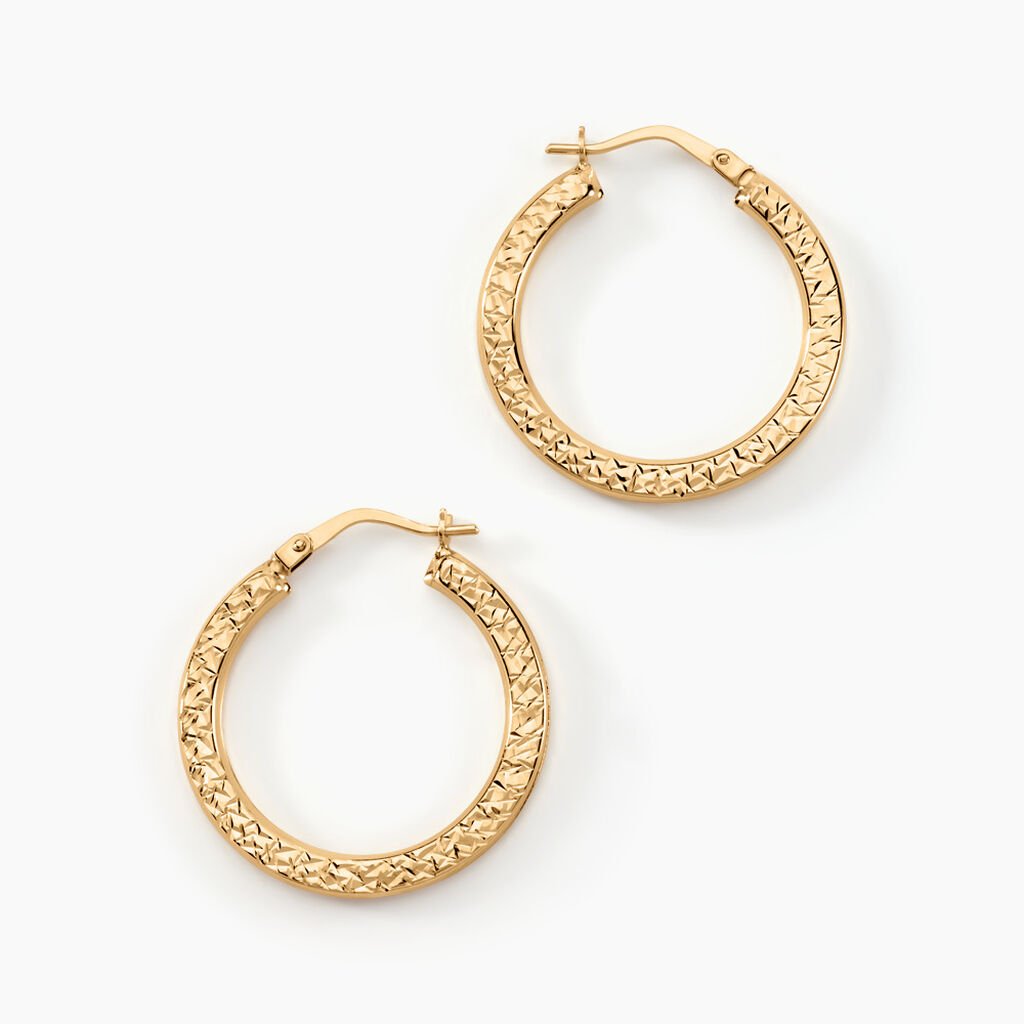 Créoles Mauri Or Jaune - Boucles d'oreilles créoles Femme | Histoire d’Or