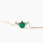 Collier Glykeria Or Jaune Emeraude Diamant - Colliers Femme | Histoire d&rsquo;Or