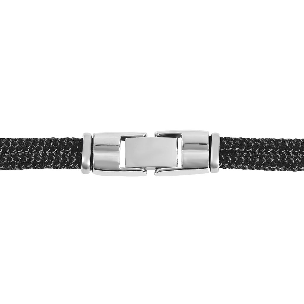 Bracelet Sayaline Acier Blanc - Bracelets cordon Homme | Histoire d’Or