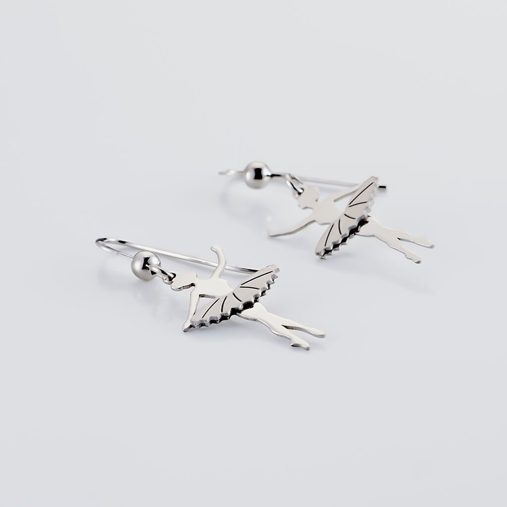Boucles D'oreilles Pendantes Ritej Argent Blanc - Boucles d'oreilles fantaisie Femme | Histoire d’Or