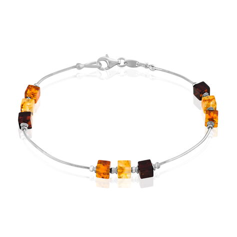 Bracelet Argent Blanc Ridaae Ambres - Bracelets Femme | Histoire d’Or
