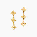 Boucles D'Oreilles Pendantes Monika Argent Dor&eacute; A L'Or 750/1000 - Boucles d'oreilles pendantes Femme | Histoire d&rsquo;Or