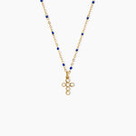 Collier Polka Argent Jaune Oxyde De Zirconium - Colliers fantaisie Femme | Histoire d&rsquo;Or