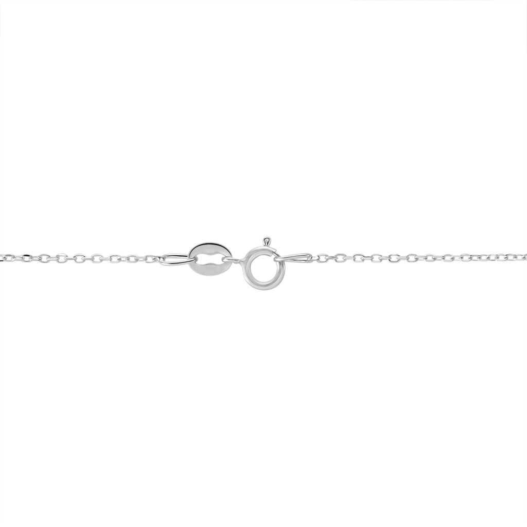 Chaîne Igoa Maille Forçat Diamantee Or Blanc - Chaines Femme | Histoire d’Or
