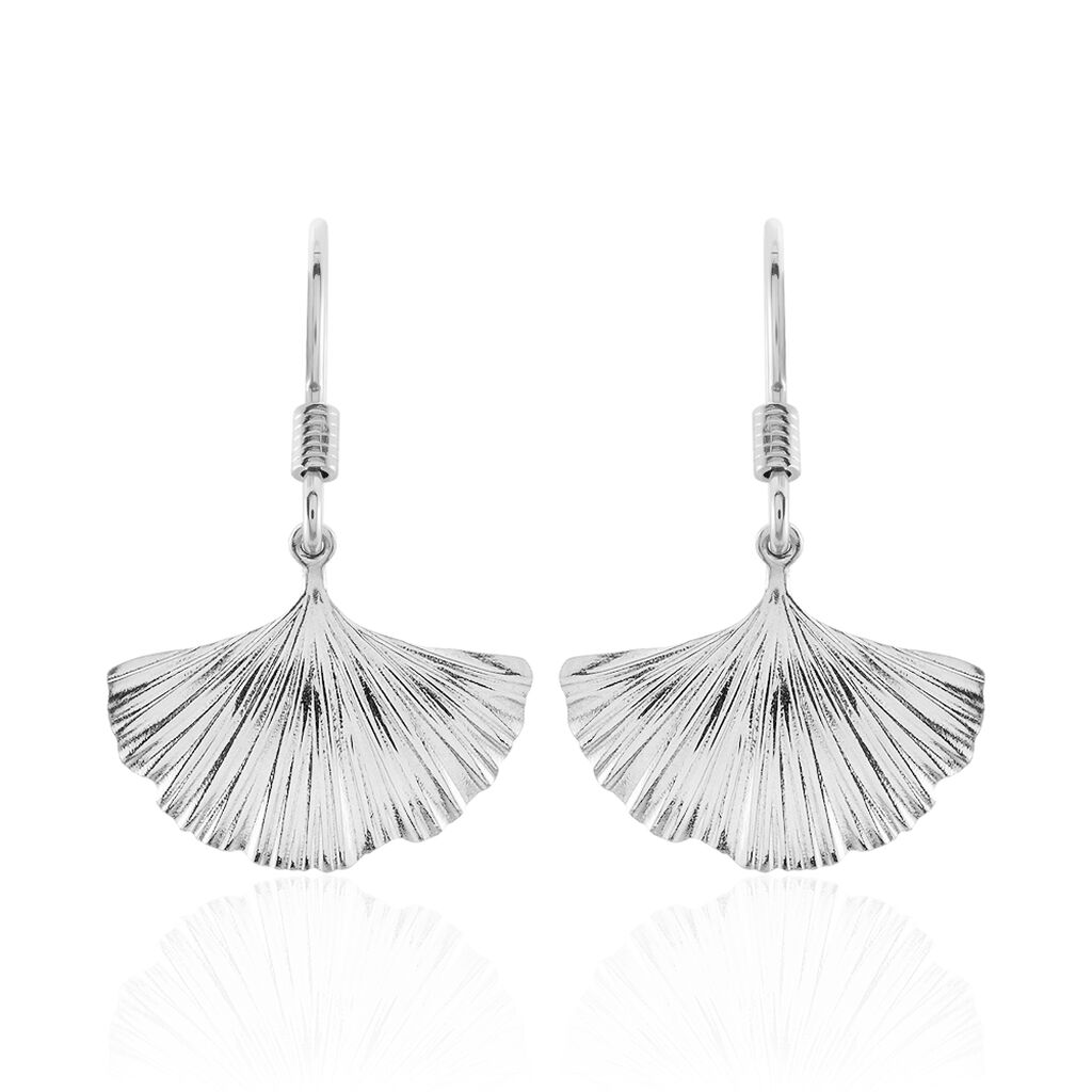 Boucles D'oreilles Pendantes Sahana Argent Blanc - Boucles d'oreilles fantaisie Femme | Histoire d’Or