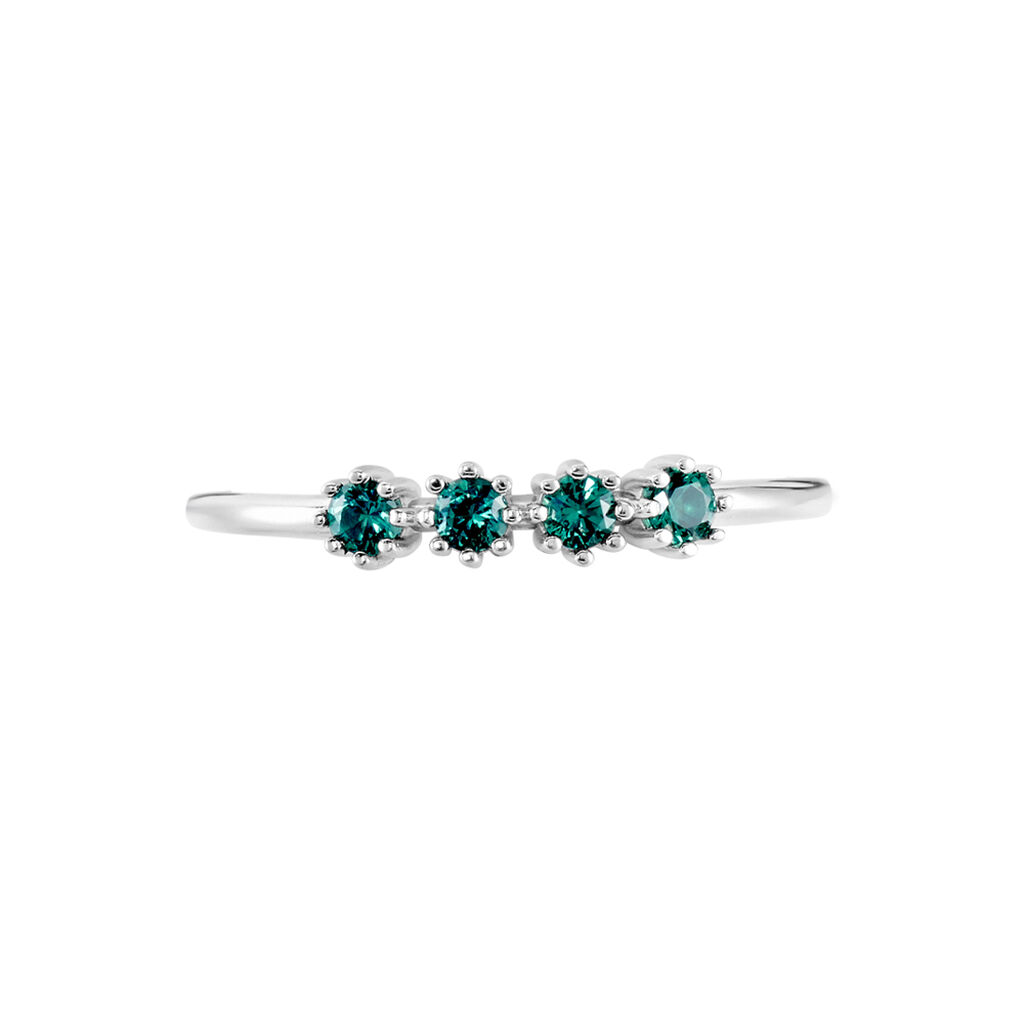 Bague Karrie Argent Blanc Oxyde De Zirconium - Bagues avec pierre Femme | Histoire d’Or