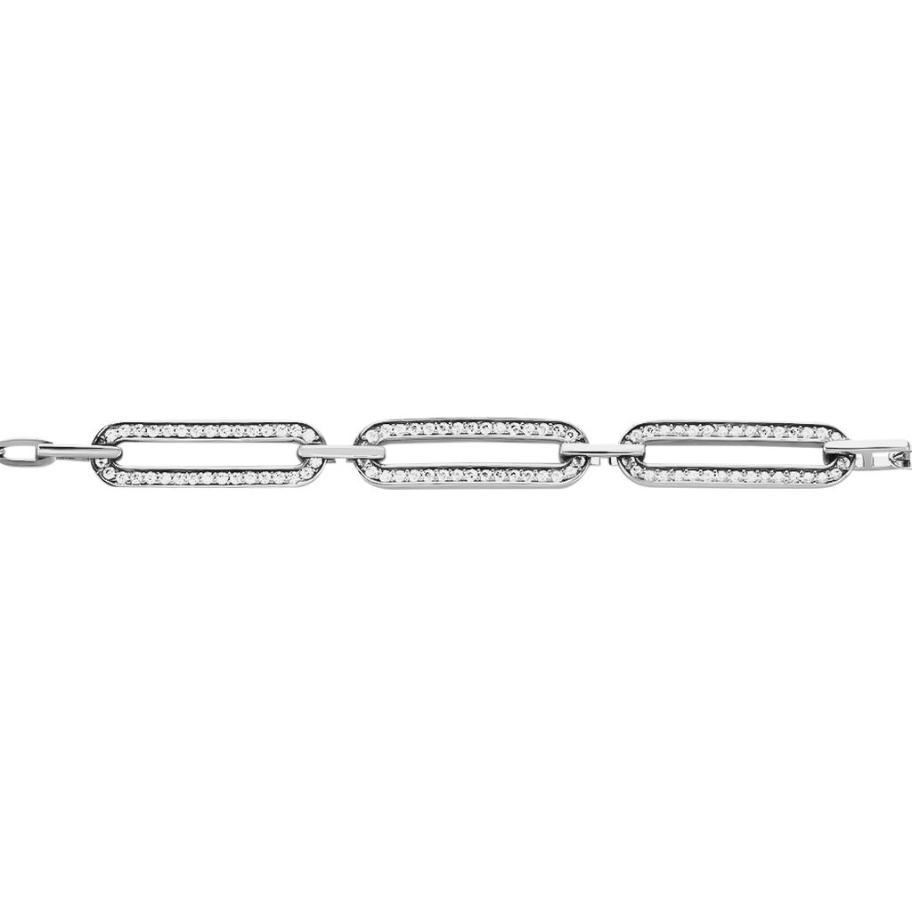 Bracelet Trait D'union Argent Blanc Oxyde De Zirconium - Bracelets Femme | Histoire d’Or