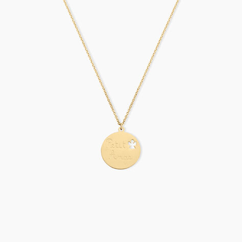 Collier Benedicte Message Or Jaune - Colliers Baptême Enfant | Histoire d’Or