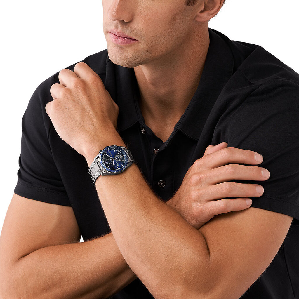 Montre Michael Kors Accelerator Bleu - Montres Homme | Histoire d’Or