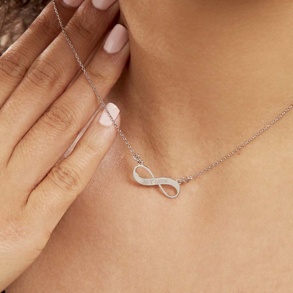 Collier Argent Blanc Wandis - Colliers fantaisie Femme | Histoire d’Or