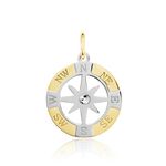 Pendentif Demyan Or Bicolore Oxyde De Zirconium - Pendentifs Homme | Histoire d&rsquo;Or