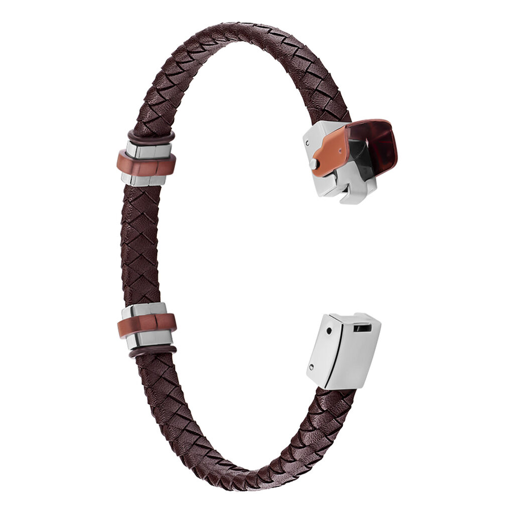 Bracelet Acier Blanc Ludovic Oxyde De Zirconium - Bracelets Homme | Histoire d’Or