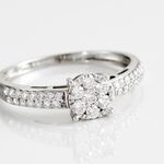 Bague Julia Platine Blanc Diamant - Bijoux Femme | Histoire d&rsquo;Or