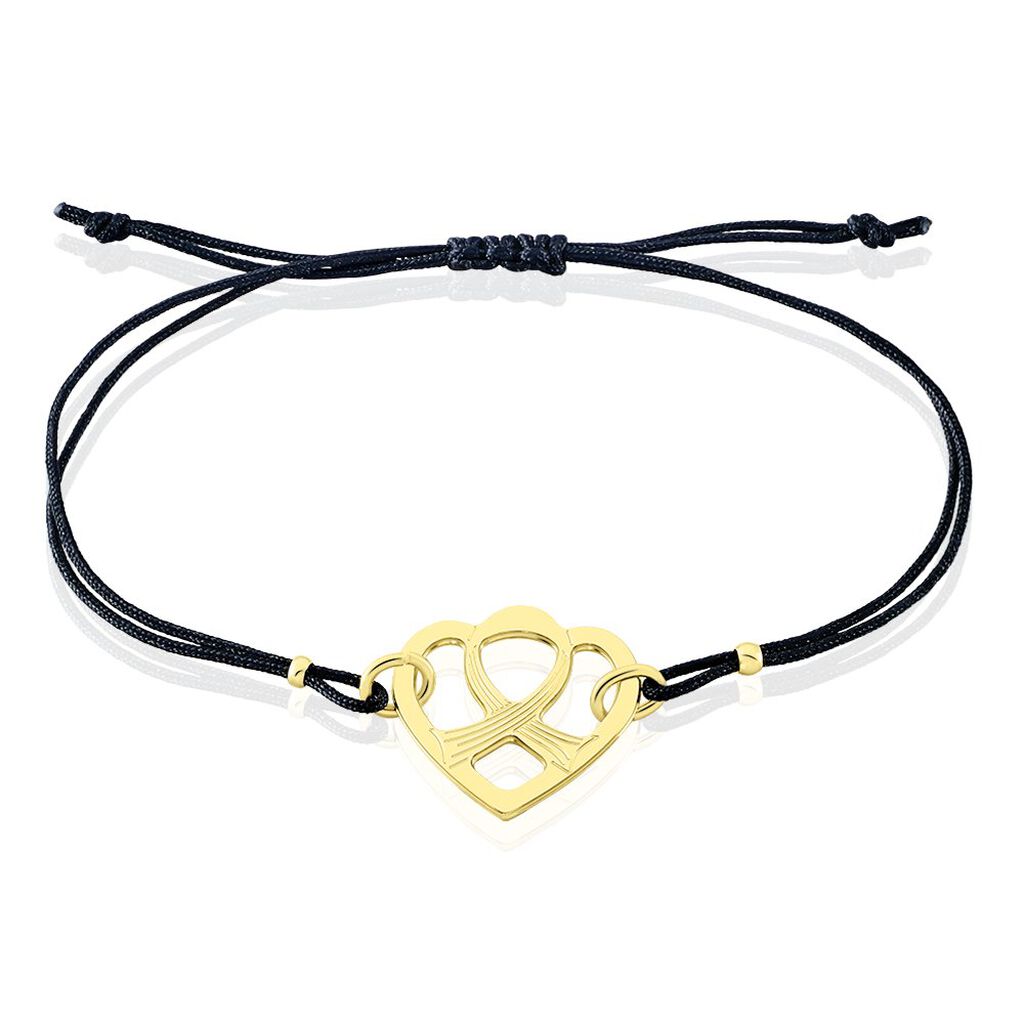 Bracelet Solidaire Lutte Contre Le Cancer Laiton Doré - Bracelets Coeur Femme | Histoire d’Or