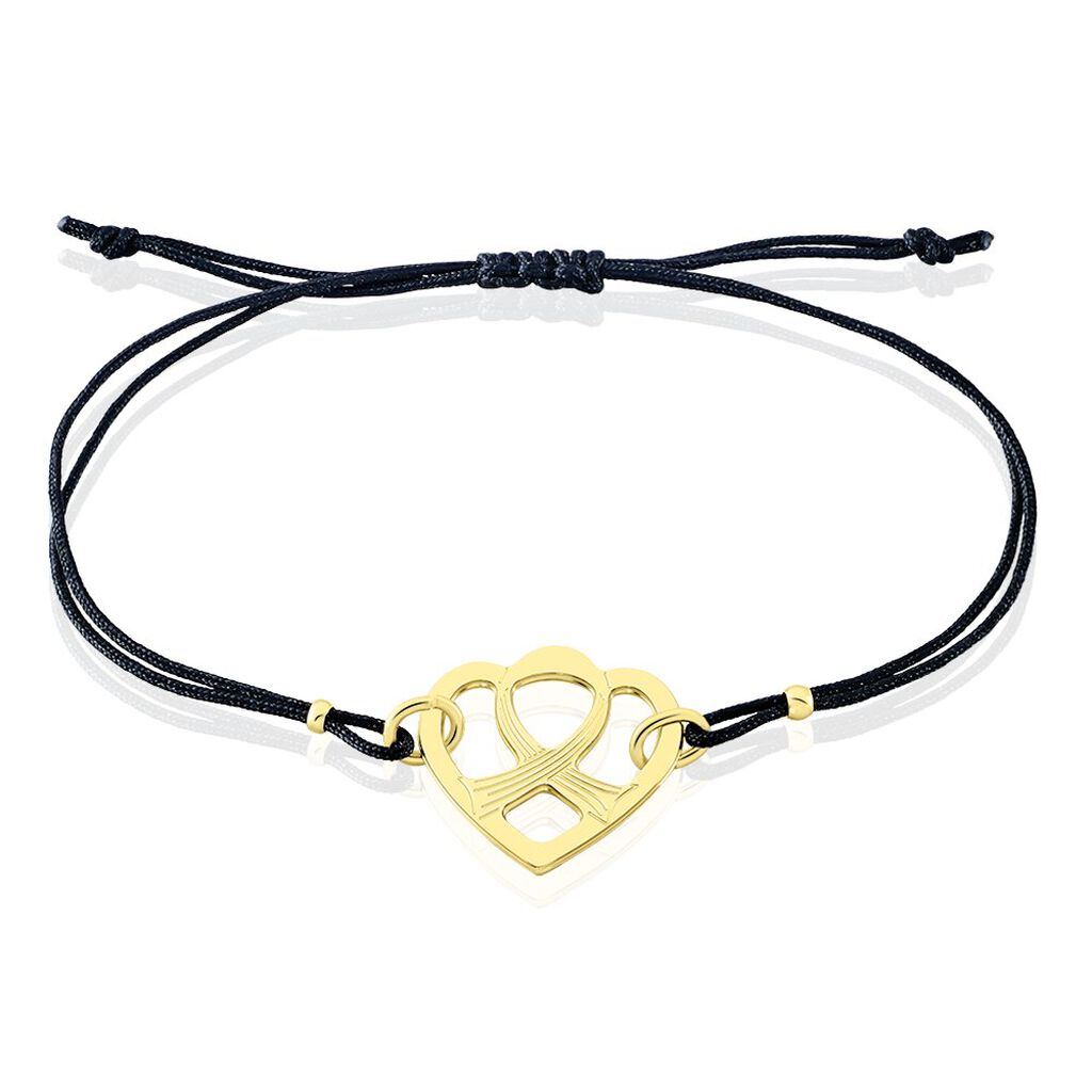 Bracelet Solidaire Lutte Contre Le Cancer Laiton Doré - Bracelets Coeur Femme | Histoire d’Or