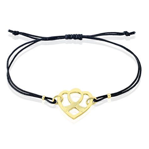 Bracelet Solidaire Lutte Contre Le Cancer Laiton Doré - Bracelets Coeur Femme | Histoire d’Or