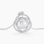 Collier Matilda Argent Blanc Perle De Culture Et Oxyde De Zirconium - Colliers Femme | Histoire d&rsquo;Or