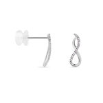 Boucles D'oreilles Puces Samy Or Blanc Diamant - Clous d'oreilles Femme | Histoire d&rsquo;Or