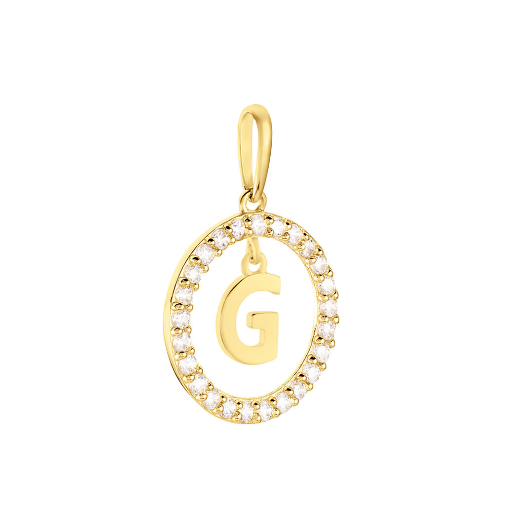 Pendentif Gabe Or Jaune Oxyde De Zirconium - Pendentifs Femme | Histoire d’Or