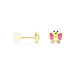 Boucles D'oreilles Puces Sienna Papillon Or Jaune - Clous d'oreilles Enfant | Histoire d’Or