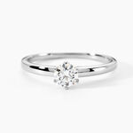 Bague Solitaire Natalia Pl Platine Blanc Diamant - Bagues solitaires Femme | Histoire d&rsquo;Or